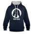 Papa Bear proud Daddy stolzer Vater Hoodie - navy/heather grey