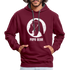 Papa Bear proud Daddy stolzer Vater Hoodie - burgundy/charcoal