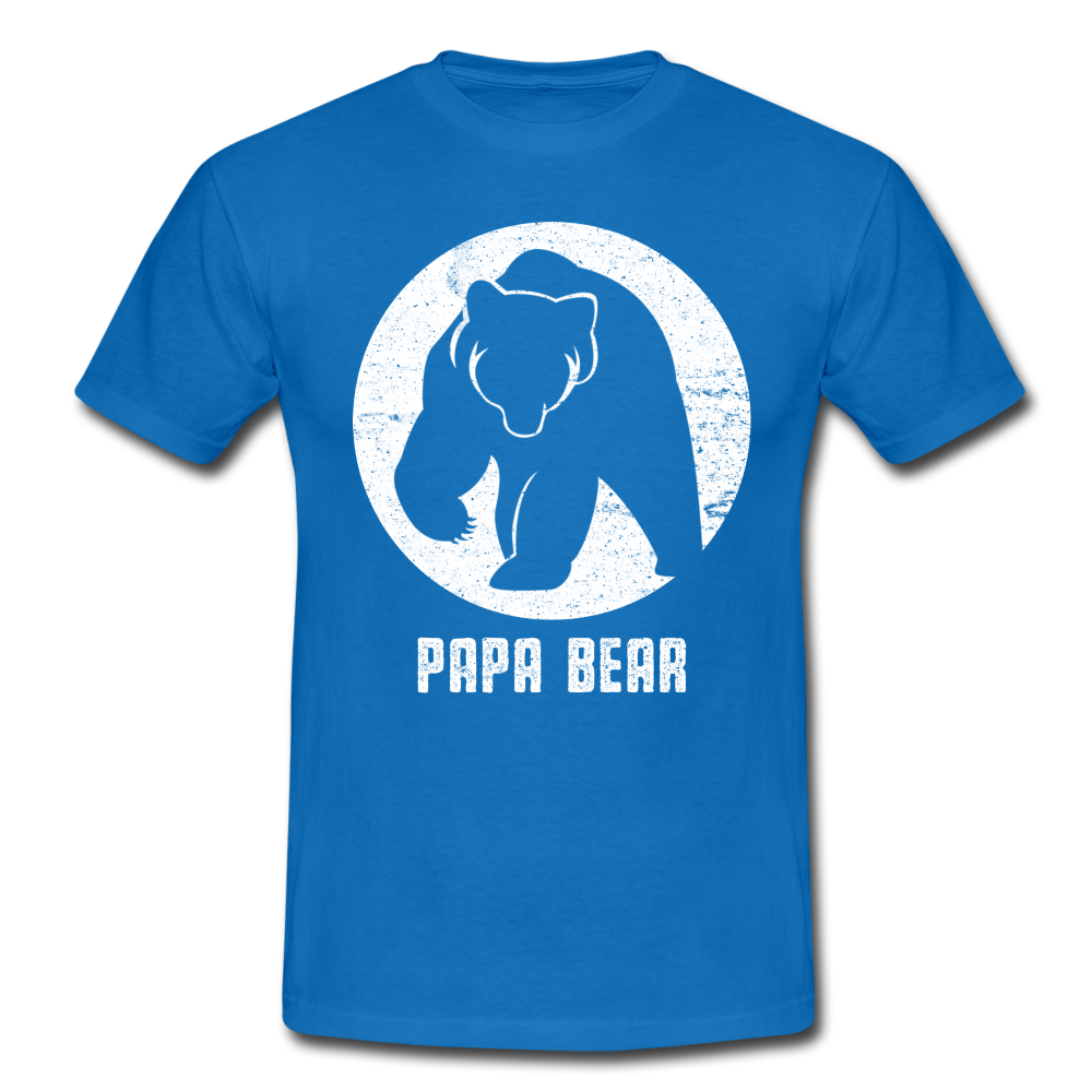 Papa Bear proud Daddy stolzer Vater T-Shirt - royal blue