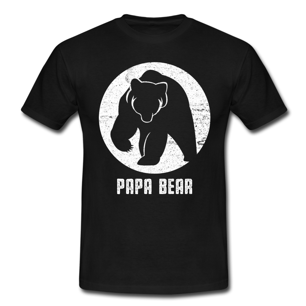 Papa Bear proud Daddy stolzer Vater T-Shirt - black