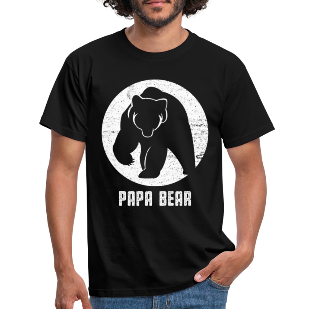 Papa Bear proud Daddy stolzer Vater T-Shirt - black