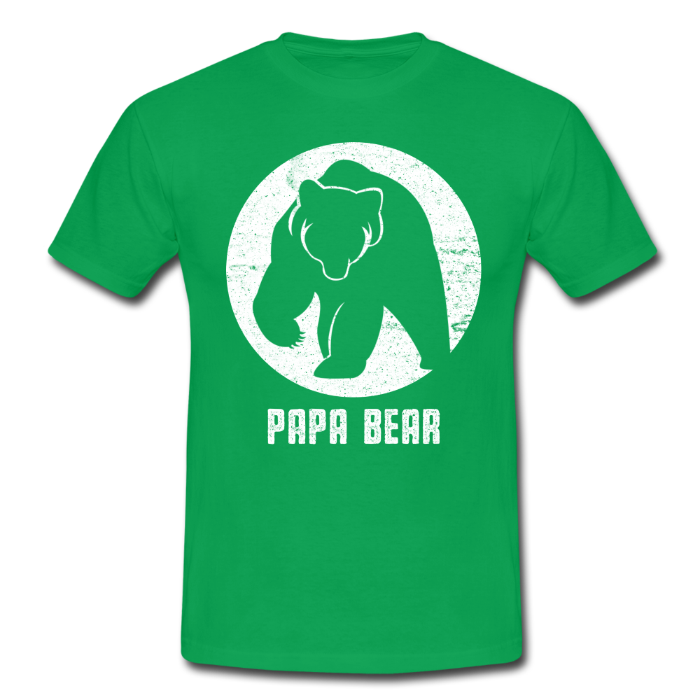 Papa Bear proud Daddy stolzer Vater T-Shirt - kelly green