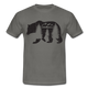 Bär Wildnis Wandern Berge Outdoor T-Shirt - graphite grey