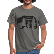 Bär Wildnis Wandern Berge Outdoor T-Shirt - graphite grey