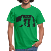 Bär Wildnis Wandern Berge Outdoor T-Shirt - kelly green