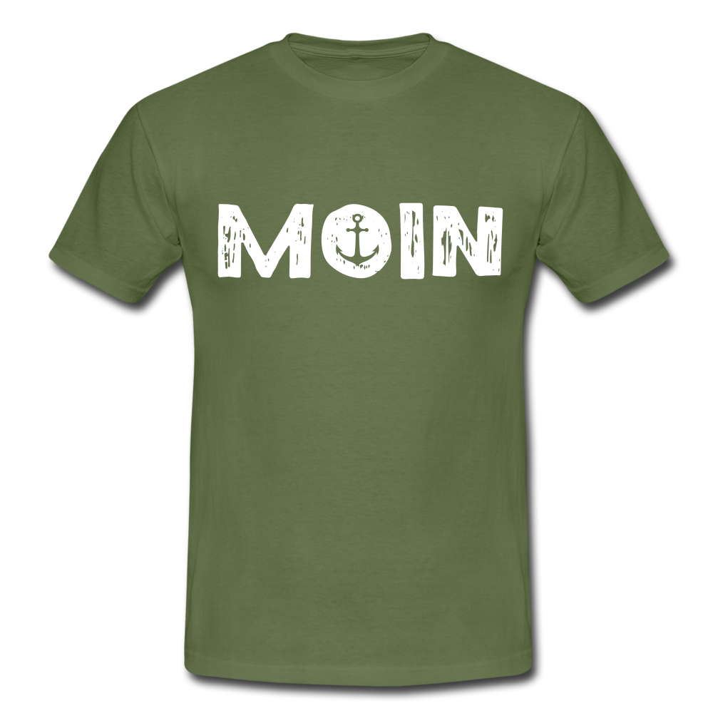 Anker Norddeutsches MOIN Lustiges Männer T-Shirt - military green