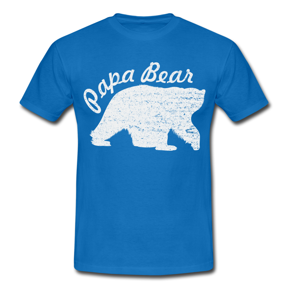 Papa Bear proud Daddy stolzer Vater T-Shirt - royal blue