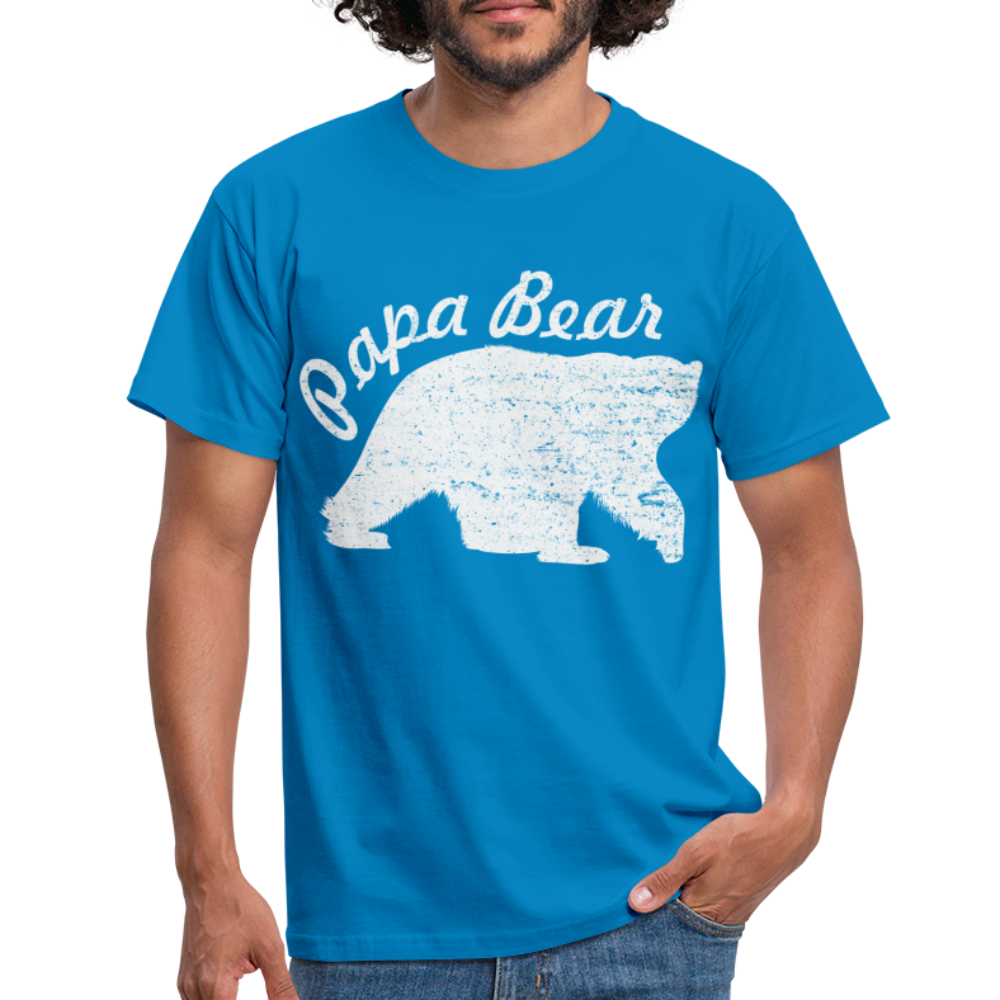 Papa Bear proud Daddy stolzer Vater T-Shirt - royal blue