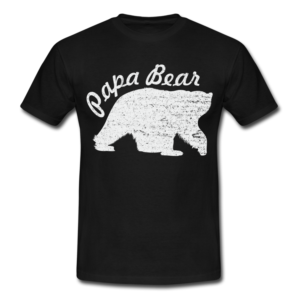 Papa Bear proud Daddy stolzer Vater T-Shirt - black