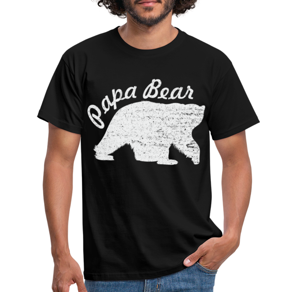 Papa Bear proud Daddy stolzer Vater T-Shirt - black