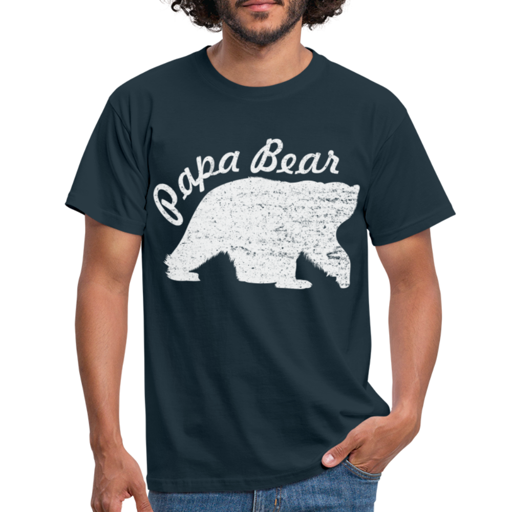 Papa Bear proud Daddy stolzer Vater T-Shirt - navy