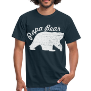 Papa Bear proud Daddy stolzer Vater T-Shirt - navy