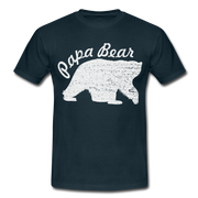 Papa Bear proud Daddy stolzer Vater T-Shirt - navy