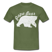 Papa Bear proud Daddy stolzer Vater T-Shirt - military green