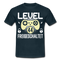 Gamer 44. Geburtstag Gaming Shirt Level 44 Freigeschaltet Geschenk T-Shirt - navy
