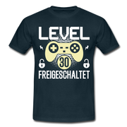 Gamer 30. Geburtstag Gaming Shirt Level 30 Freigeschaltet Geschenk T-Shirt - navy