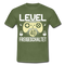 Gamer 40. Geburtstag Gaming Shirt Level 40 Freigeschaltet Geschenk T-Shirt - military green