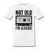 Retro Kassette Tape Not Old I'm Classic Witziges Nostalgie Premium T-Shirt - white