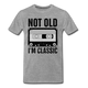 Retro Kassette Tape Not Old I'm Classic Witziges Nostalgie Premium T-Shirt - heather grey