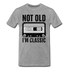 Retro Kassette Tape Not Old I'm Classic Witziges Nostalgie Premium T-Shirt - heather grey