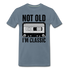 Retro Kassette Tape Not Old I'm Classic Witziges Nostalgie Premium T-Shirt - steel blue