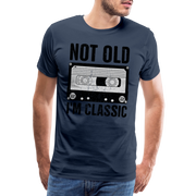 Retro Kassette Tape Not Old I'm Classic Witziges Nostalgie Premium T-Shirt - navy