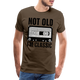Retro Kassette Tape Not Old I'm Classic Witziges Nostalgie Premium T-Shirt - noble brown