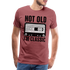 Retro Kassette Tape Not Old I'm Classic Witziges Nostalgie Premium T-Shirt - washed burgundy