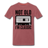 Retro Kassette Tape Not Old I'm Classic Witziges Nostalgie Premium T-Shirt - washed burgundy