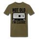 Retro Kassette Tape Not Old I'm Classic Witziges Nostalgie Premium T-Shirt - khaki