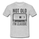 Retro Kassette Tape Not Old I'm Classic Witziges Nostalgie Männer T-Shirt - heather grey
