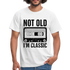 Retro Kassette Tape Not Old I'm Classic Witziges Nostalgie Männer T-Shirt - white