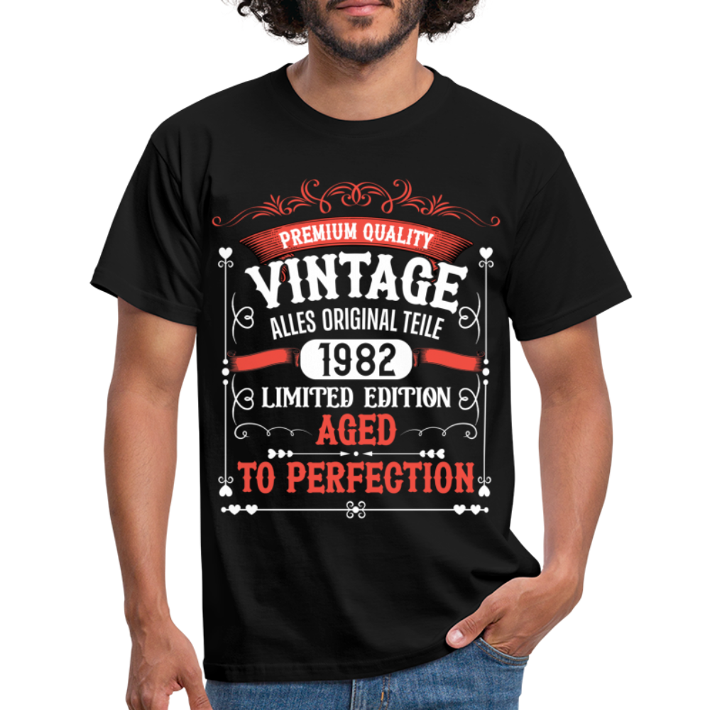 40.Geburtstag Geboren 1982 Alles Original Teile Geschenk T-Shirt - black