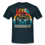 18.Geburtstag Gamer Level 18 Freigeschaltet Geschenk T-Shirt - navy