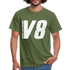 KFZ Mechaniker Mechatroniker V8 Hubraum statt Spoiler Witziges T-Shirt - military green