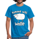 Schaf Schäfer Schafhirte Komme was Wolle Lustiges Witziges T-Shirt - royal blue