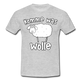 Schaf Schäfer Schafhirte Komme was Wolle Lustiges Witziges T-Shirt - heather grey