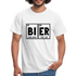 Bier Shirt Perioden System Bier Elemente Witziges T-Shirt - white