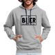 Bier Hoodie Perioden System Bier Elemente Witziger Hoodie - heather grey/navy