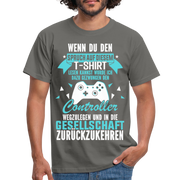 Gamer Shirt Wenn du den Spruch lesen kannst Lustiges Gaming T-Shirt - graphite grey