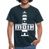 Leuchtturm Moin T-Shirt Im Norden Sagt man Moin Lustiges T-Shirt - navy