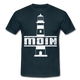 Leuchtturm Moin T-Shirt Im Norden Sagt man Moin Lustiges T-Shirt - navy
