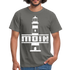 Leuchtturm Moin T-Shirt Im Norden Sagt man Moin Lustiges T-Shirt - graphite grey