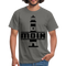 Leuchtturm Moin T-Shirt Im Norden Sagt man Moin Lustiges T-Shirt - graphite grey