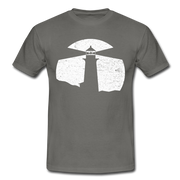 Leuchtturm Shirt Geschenk für echte Fischköpfe lustiges T-Shirt - graphite grey