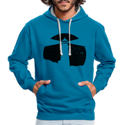 Leuchtturm Hoodie Geschenk für echte Fischköpfe lustiger Hoodie - peacock blue/heather grey