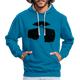 Leuchtturm Hoodie Geschenk für echte Fischköpfe lustiger Hoodie - peacock blue/heather grey