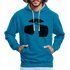 Leuchtturm Hoodie Geschenk für echte Fischköpfe lustiger Hoodie - peacock blue/heather grey