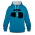 Leuchtturm Hoodie Geschenk für echte Fischköpfe lustiger Hoodie - peacock blue/heather grey