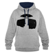 Leuchtturm Hoodie Geschenk für echte Fischköpfe lustiger Hoodie - heather grey/navy